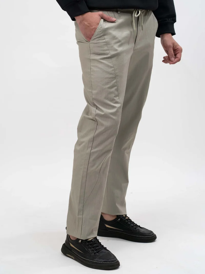 مانياك Maniac Mens Cut and Sew Solid Green Cotton Trackpant